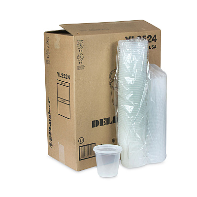 Pactiv Evergreen Newspring DELItainer Microwavable Container, 24 oz, 4.55 x 4.55 x 4.35, Clear, Plastic, 240/Carton (PCTYL2524)