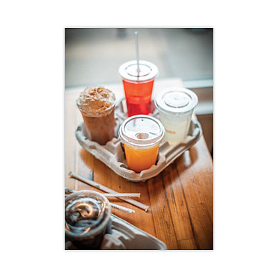 Pactiv Evergreen EarthChoice Compostable Cold Cup Lid with Straw Slot for A Cups, Fits 7, 9, 20 oz A Cups, 1,020/Carton (PCTYLPLA20C)