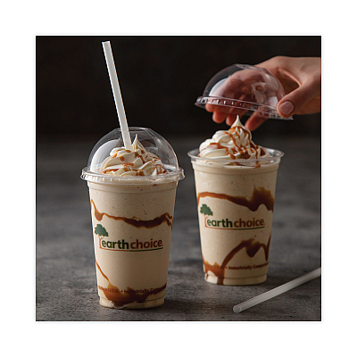 Pactiv Evergreen EarthChoice Compostable Cold Cup, 20 oz, Clear/Printed, 600/Carton (PCTYPLA21CEC)