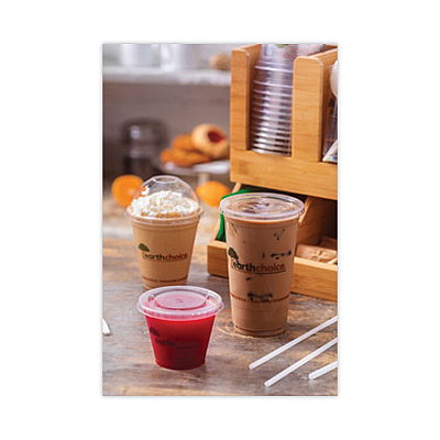 Pactiv Evergreen EarthChoice Compostable Cold Cup, 20 oz, Clear/Printed, 600/Carton (PCTYPLA21CEC)