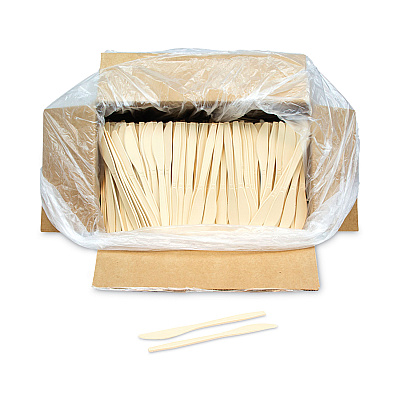 Pactiv Evergreen EarthChoice PSM Cutlery, Heavyweight, Knife, 7.5", Tan, 1,000/Carton (PCTYPSMKTEC)