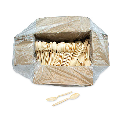 Pactiv Evergreen EarthChoice PSM Cutlery, Heavyweight, Spoon, 5.88", Tan, 1,000/Carton (PCTYPSMSTEC)