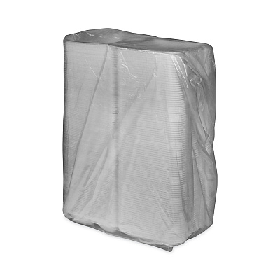 Pactiv Evergreen Vented Foam Hinged Lid Container, Dual Tab Lock Economy, 3-Compartment, 9.13 x 9 x 3.25, White, 150/Carton (PCTYTD19903ECON)