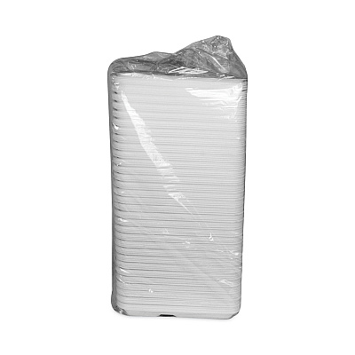 Pactiv Evergreen Foam School Trays, 5-Compartment Tray, 8.25 x 10.5 x 1,  White, 500/Carton (PCTYTH10500SGBX)