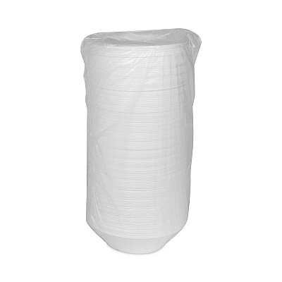 Pactiv Evergreen Placesetter Satin Non-Laminated Foam Dinnerware, Bowl, 12 oz, 6" dia, White, 1,000/Carton (PCTYTH100120000)