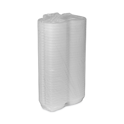 Pactiv Evergreen Foam Hinged Lid Container, Single Tab Lock, 5.13 x 5.13 x 2.5, White, 500/Carton (PCTYTH100790000)