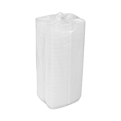 Pactiv Evergreen Foam Hinged Lid Container, Single Tab Lock Hot Dog, 7.25 x 3 x 2, White, 504/Carton (PCTYTH100980000)