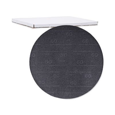 Boardwalk Sanding Screens, 17" Diameter, 60 Grit, Black, 10/Carton (BWK50176010)