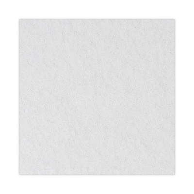 Boardwalk Polishing Floor Pads, 17" Diameter, White, 5/Carton (BWK4017WHI)