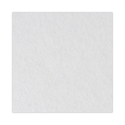 Boardwalk Polishing Floor Pads, 12" Diameter, White, 5/Carton (BWK4012WHI)