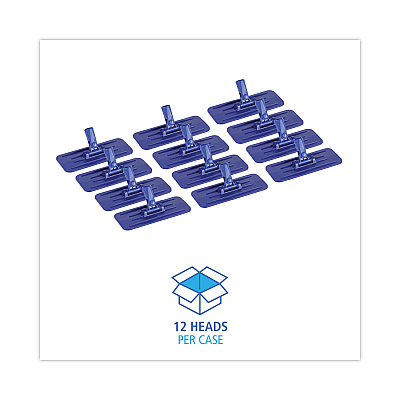 Boardwalk Swivel Pad Holder, Plastic, Blue, 4 x 9, 12/Carton (BWK00405)