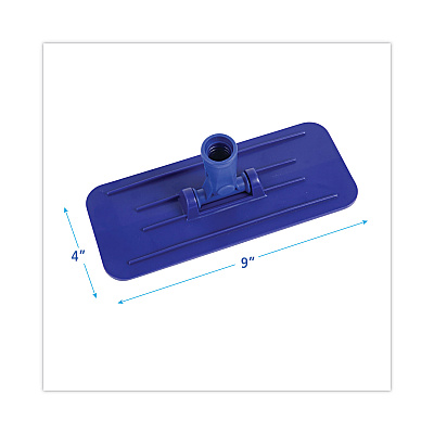 Boardwalk Swivel Pad Holder, Plastic, Blue, 4 x 9, 12/Carton (BWK00405)