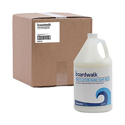 Boardwalk Mild Cleansing Lotion Soap, Cherry Scent, 1 gal, 4/Carton (BWK420CT)