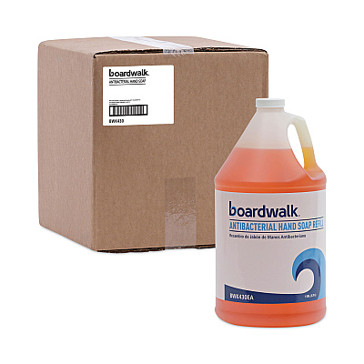 Boardwalk Antibacterial Liquid Soap, Clean Scent, 1 gal, 4/Carton (BWK430CT)