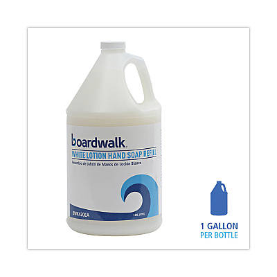 Boardwalk Mild Cleansing Lotion Soap, Cherry Scent, 1 gal, 4/Carton (BWK420CT)