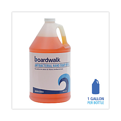 Boardwalk Antibacterial Liquid Soap, Clean Scent, 1 gal, 4/Carton (BWK430CT)