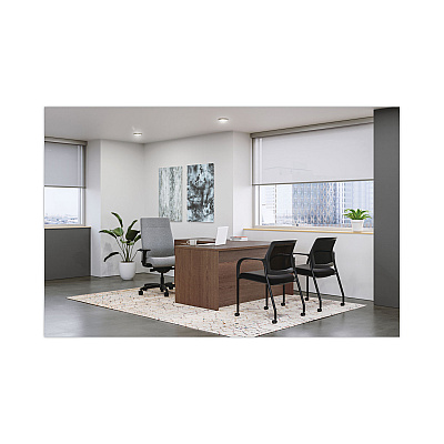 HON Mod Desk Shell, 72" x 30" x 29", Sepia Walnut, 2/Carton (HONLDS7230LE1)