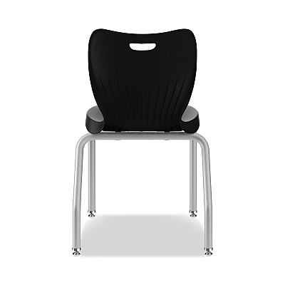 HON SmartLink Four-Leg Chair, 19.5" x 19.63" x 31", Onyx Seat, Onyx Base, 4/Carton (HONSL4L18EONP)