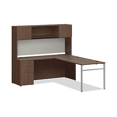 HON Mod Laminate Doors for 72"W Mod Desk Hutch, 17.86 x 14.82, Sepia Walnut  2/Carton (HONLDR72LMLE1)