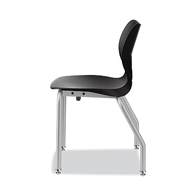 HON SmartLink Four-Leg Chair, 19.5" x 19.63" x 31", Onyx Seat, Onyx Base, 4/Carton (HONSL4L18EONP)