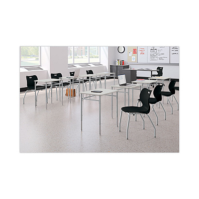 HON SmartLink Four-Leg Chair, 19.5" x 19.63" x 31", Onyx Seat, Onyx Base, 4/Carton (HONSL4L18EONP)