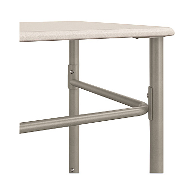 HON SmartLink Student Desk, Rectangle,  20" x 26" x 23" to 33", White, 2/Carton (HONRECT2026EG1T)