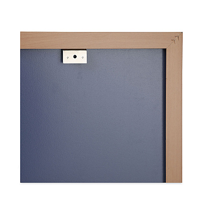 Universal Deluxe Melamine Dry Erase Board, 48 x 36, Melamine White Surface, Oak Fiberboard Frame (UNV43618)