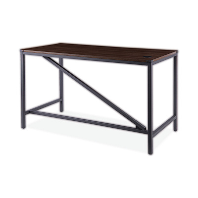 Alera Industrial Series Table Desk, 47.25" x 23.63" x 29.5", Modern Walnut (ALELTD4824WA)