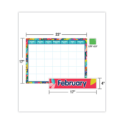 Carson-Dellosa Education Calendar Bulletin Board Sets, 134-Piece Set, One World, 23" x 17", Multicolor (CDP110486)