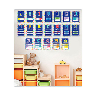 Carson-Dellosa Education Mini Posters, Numbers, 26 Mini Posters (CDP106060)