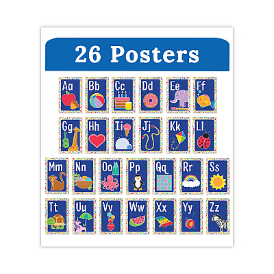 Carson-Dellosa Education Mini Posters, Alphabet, 26 Mini Posters (CDP106059)