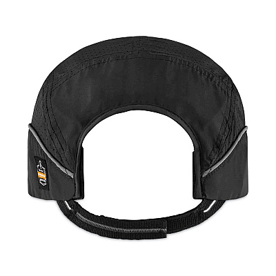 ergodyne Skullerz 8965 Lightweight Bump Cap Hat with LED Lighting, Short Brim, Black (EGO23368)