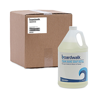Boardwalk Foaming Hand Soap Refill, Herbal Mint Scent, 1 gal, 4/Carton (BWK440CT)