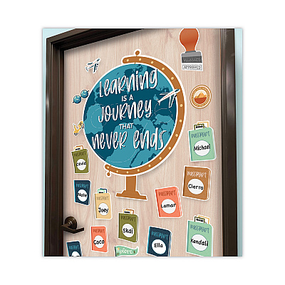 Carson-Dellosa Education Motivational Bulletin Board Sets, 45-Piece Set, Learning Is a Journey, 30.1" x 24", Multicolor (CDP110555)