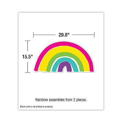 Carson-Dellosa Education Motivational Bulletin Board Sets, 75-Piece Set, Kind Vibes, 30" x 16", Multicolor (CDP110524)