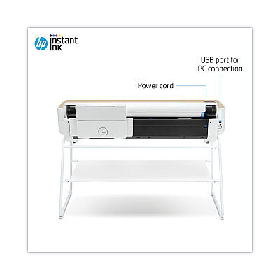 HP DesignJet Studio 36" Large-Format Wireless Plotter Printer with Extended Warranty (HEW5HB14H)
