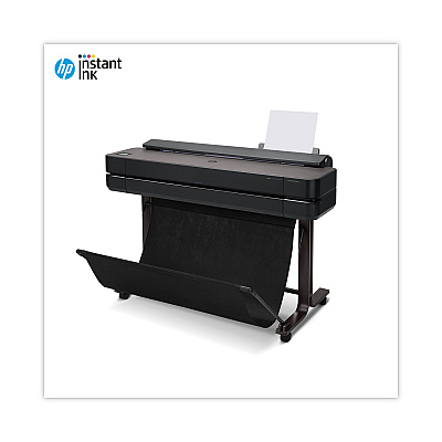 HP DesignJet T650 36" Large-Format Wireless Plotter Printer with Extended Warranty (HEW5HB10H)