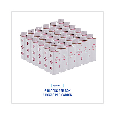 Boardwalk Deodorizing Para Wall Blocks, 24 oz, Pink, Cherry, 6/Box (BWKW24)