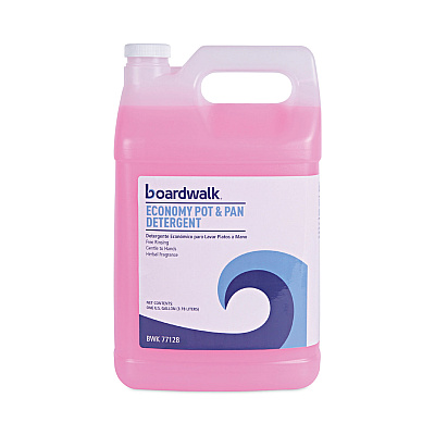 Boardwalk Industrial Strength Pot and Pan Detergent, 1 gal Bottle, 4/Carton (BWK77128)