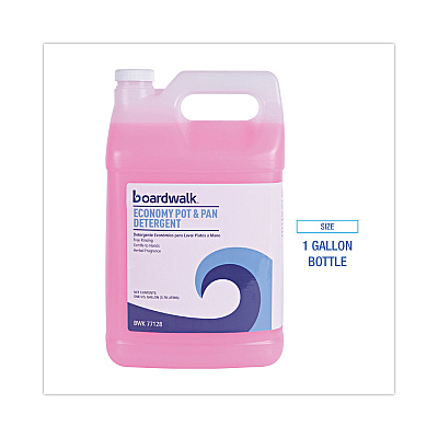 Boardwalk Industrial Strength Pot and Pan Detergent, 1 gal Bottle, 4/Carton (BWK77128)