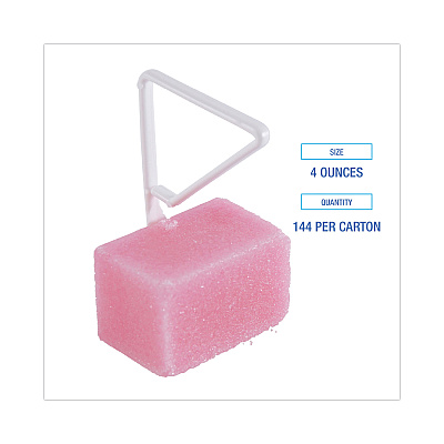 Boardwalk Toilet Bowl Para Deodorizer Block, Cherry Scent, 4 oz, Pink, 144/Carton (BWKB04CT)