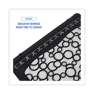 Boardwalk Urinal Mat 2.0, Rubber, 17.5 x 20, Black/White, 6/Carton (BWKUMBW)