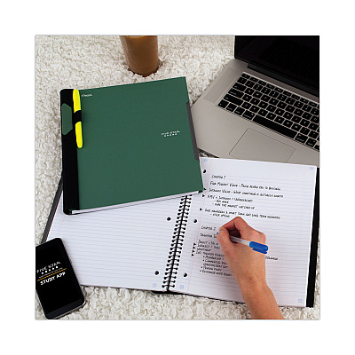 Five Star Advance Wirebound Notebook, Two Pockets, 1-Subject, Medium/College Rule, Randomly Assorted Cover Color, (100) 11 x 8.5 Sheets (MEA06322)