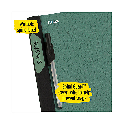 Five Star Advance Wirebound Notebook, Two Pockets, 1-Subject, Medium/College Rule, Randomly Assorted Cover Color, (100) 11 x 8.5 Sheets (MEA06322)