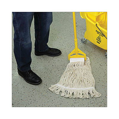 Boardwalk Mop Head, Pro Loop Web/Tailband, Premium Saddleback Head, Ctn, 24-oz., WH, 12/CT (BWK524C)