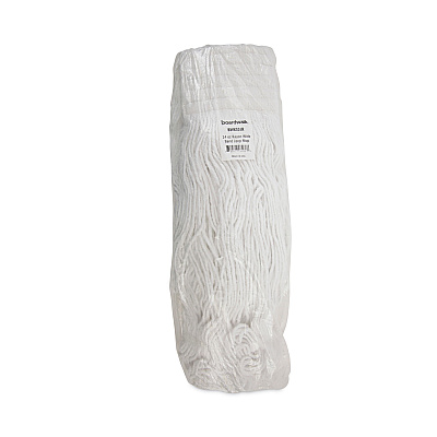 Boardwalk Mop Head, Pro Loop Web/Tailband, Premium Saddleback Head, Ryn, 24-oz., WH, 12/CT (BWK524R)