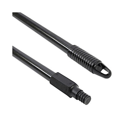 Boardwalk Fiberglass Broom Handle, Nylon Plastic Threaded End, 1" dia x 60", Black (BWK636)