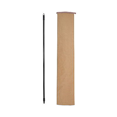 Boardwalk Fiberglass Broom Handle, Nylon Plastic Threaded End, 1" dia x 60", Black (BWK636)