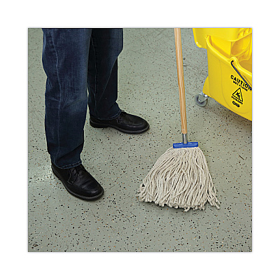 Boardwalk Cut-End Lie-Flat Wet Mop Head, Cotton, 16oz, White, 12/Carton (BWK716CCT)