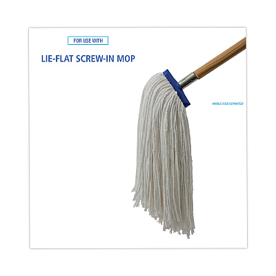 Boardwalk Cut-End Lie-Flat Wet Mop Head, Rayon, 16oz, White (BWK716REA)